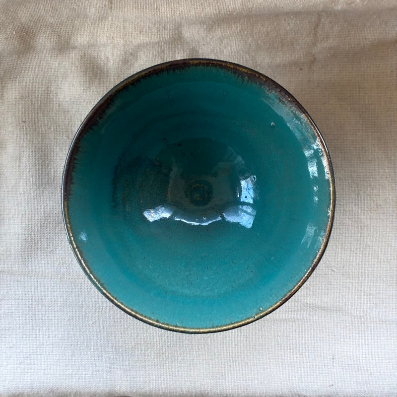 Blue bowl from Miyazaki, handmade in Japan