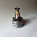 Hikidashi-guro Single-Flower Vase — Bizen Ware, shipped worldwide from Kyoto