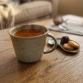 Small mug with pine ash glaze