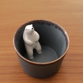 Polar Bear Sake Cup - No. 2 (Grey)
