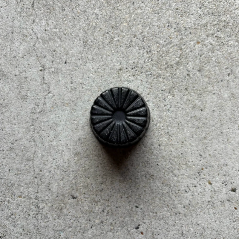 Hiromori Tobimatsu shave cup S Ochoko charcoal black