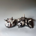 Japanese black set from Bizen — Bizen ware