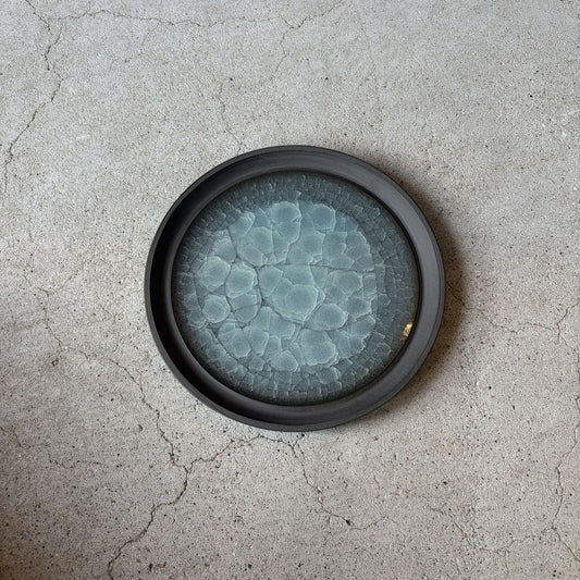 Celadon Plate No.11. Handmade Odawara ware from Japan.