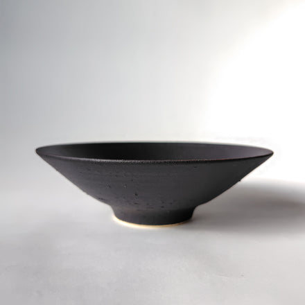 黒釉5寸鉢