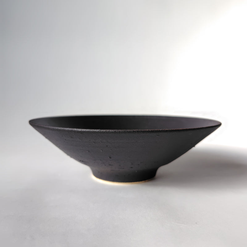 黒釉5寸鉢