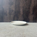 White matte round hirarin plate large