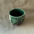 Green teacup from Miyazaki, handmade in Japan
