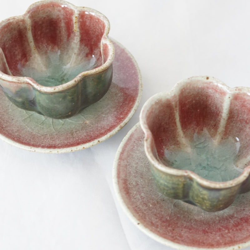 Red Enamel Rim Plate, Small