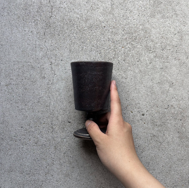 Handmade Okinawa ware mug, one of a kind