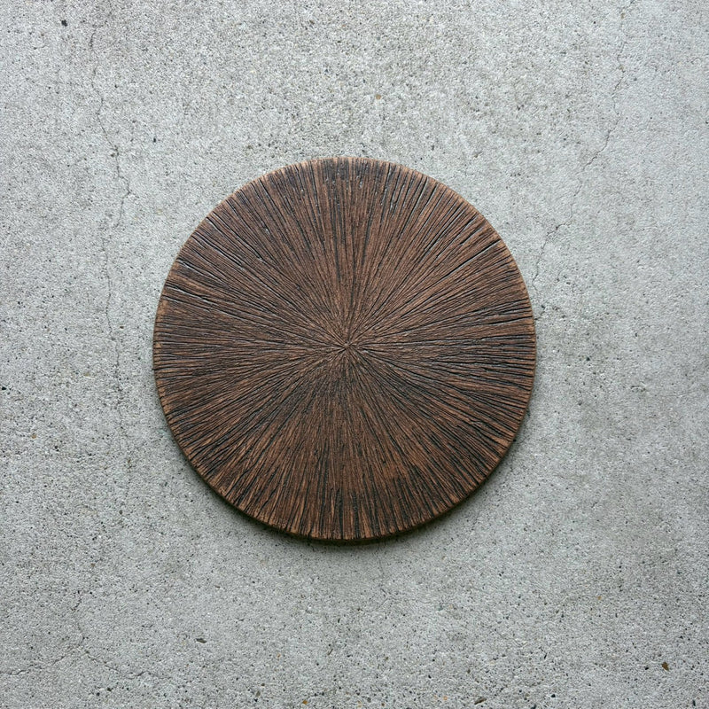 reversible plate【7-3】。笠間でつくられた手しごとの皿。