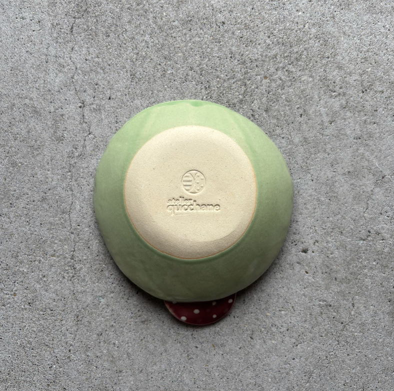 Joined Bowl, Dragon Fruit — Okinawa, shipped worldwide from Kyoto