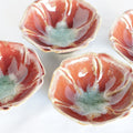 Crimson Glaze Flower Bean Bowl