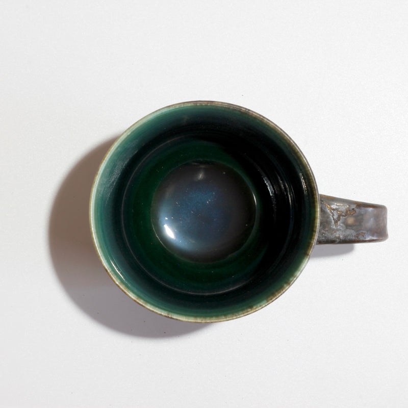 Handmade Kyoto ware mug, one of a kind