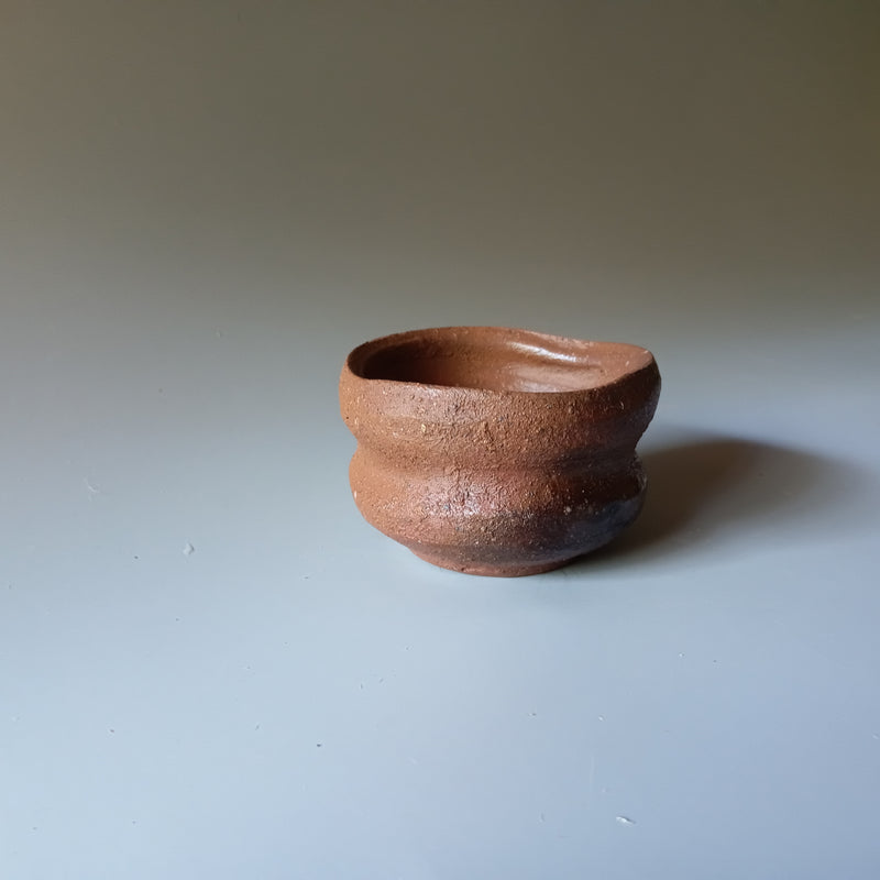 Bizen ware sake cup made by hand in Bizen, Japan