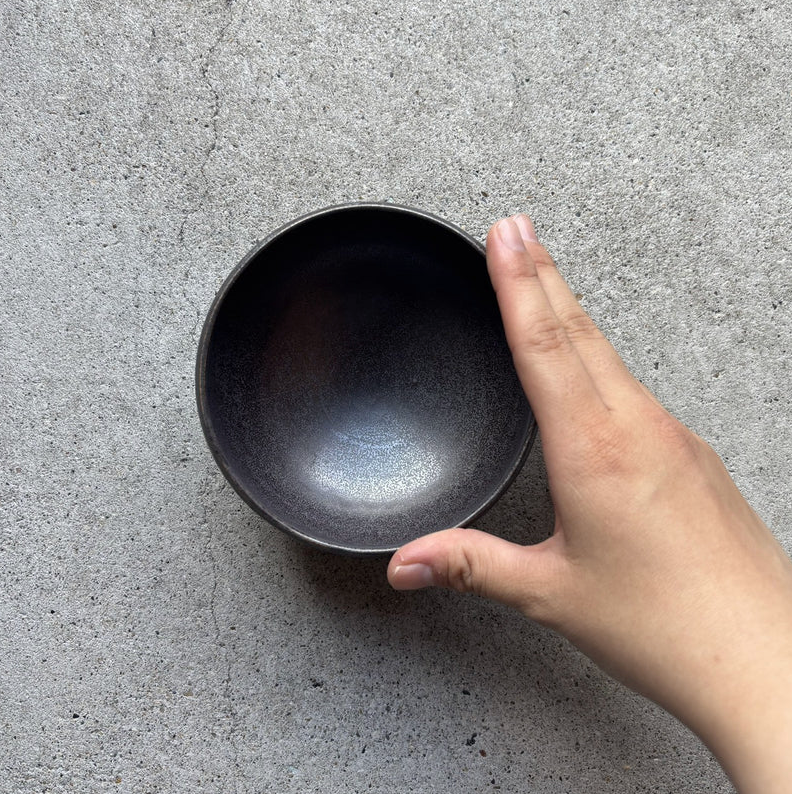 Okinawa ware bowl made by hand in Okinawa, Japan