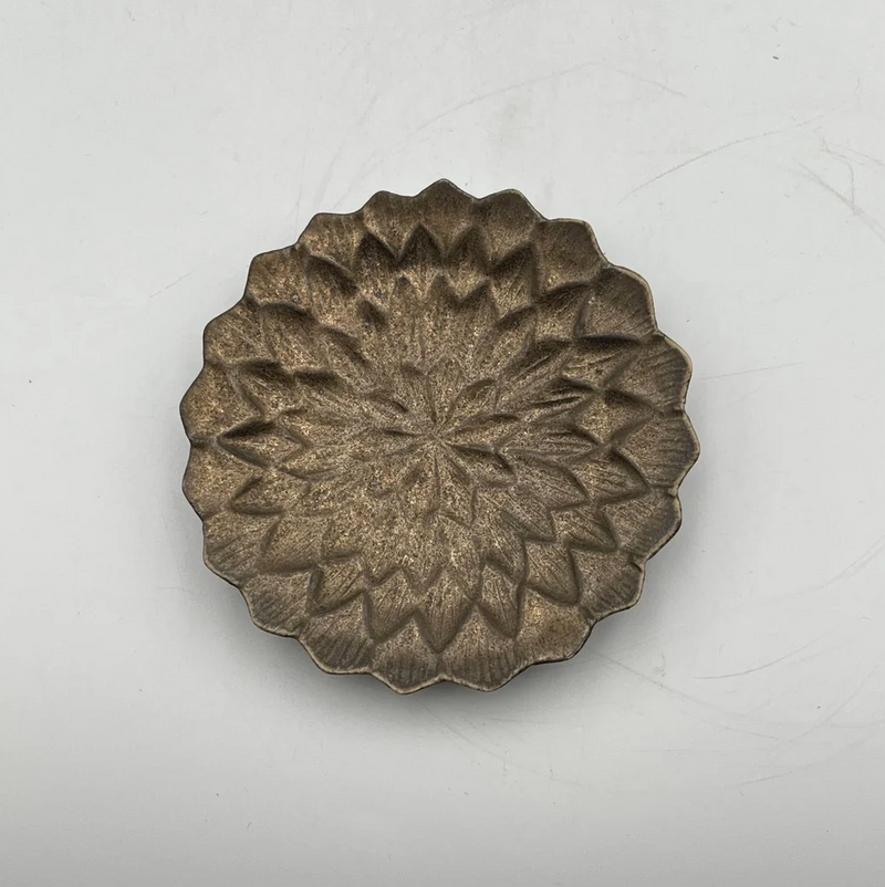 Bronze Dahlia Small Plate