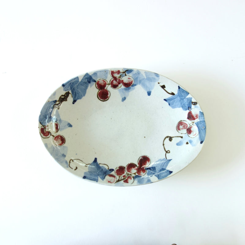 Grape Oval Plate