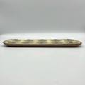 Handmade Okinawa ware plate, one of a kind
