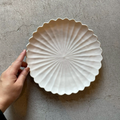 7-sun Plate, 7-sun Hand-carved Plate, White