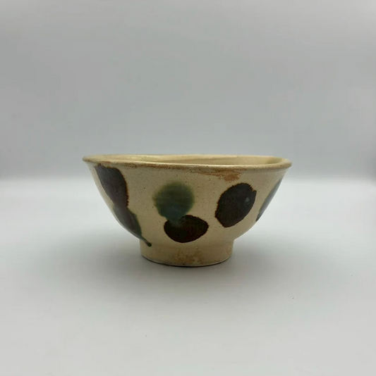 Makai Rice Bowl, 4.5-sun No.1 — Okinawa. Handmade Okinawa ware from Japan.