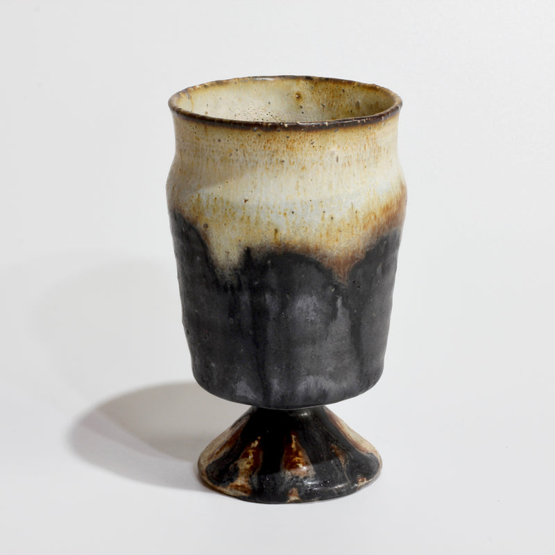 Kiji Goblet No.3. Handmade Kyoto ware from Japan.