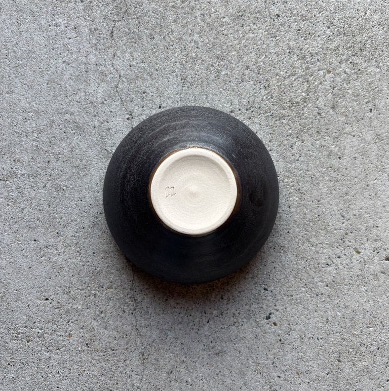 Soup Bowl SS, Manganese No.2 — Okinawa, shipped worldwide from Kyoto