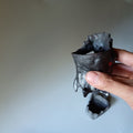 Japanese black sake cup from Bizen — Bizen ware