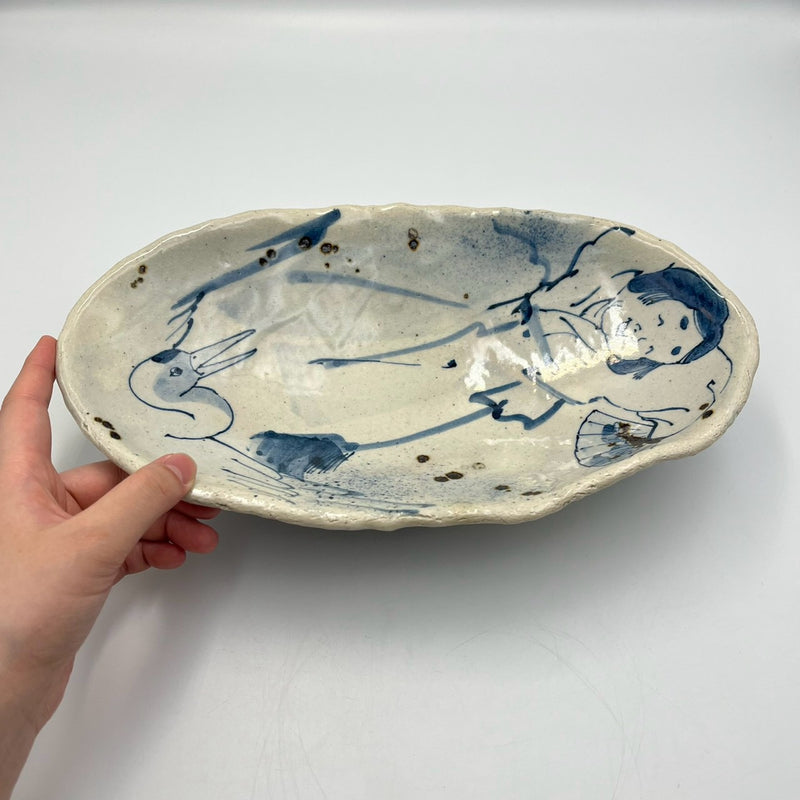 Oval pot (Okame)