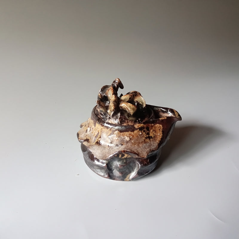 Bizen ware teacup made by hand in Bizen, Japan