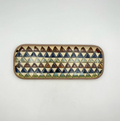Long Rectangular Plate No.2 — Okinawa. Handmade Okinawa ware from Japan.