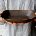 Rust Glaze Small Octagonal Deep Bowl