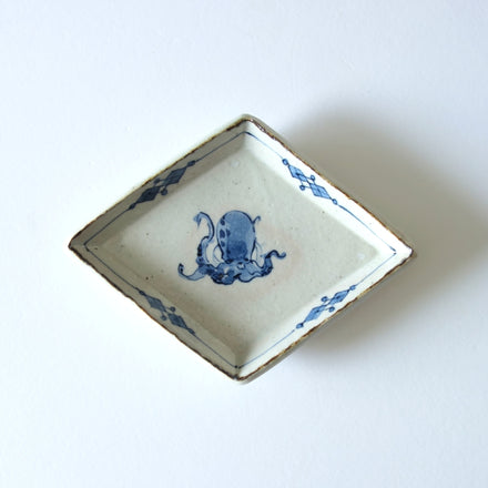 菱形皿-タコ-