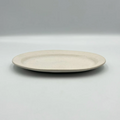White plate from Okinawa, handmade in Japan