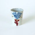 Grape Free Cup, Blue and Red. Handmade Tokyo ware from Japan.