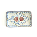 Peach-shaped long plate