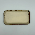 Okinawa ware plate made by hand in Okinawa, Japan