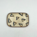 Small Rectangular Plate No.2 — Okinawa. Handmade Okinawa ware from Japan.
