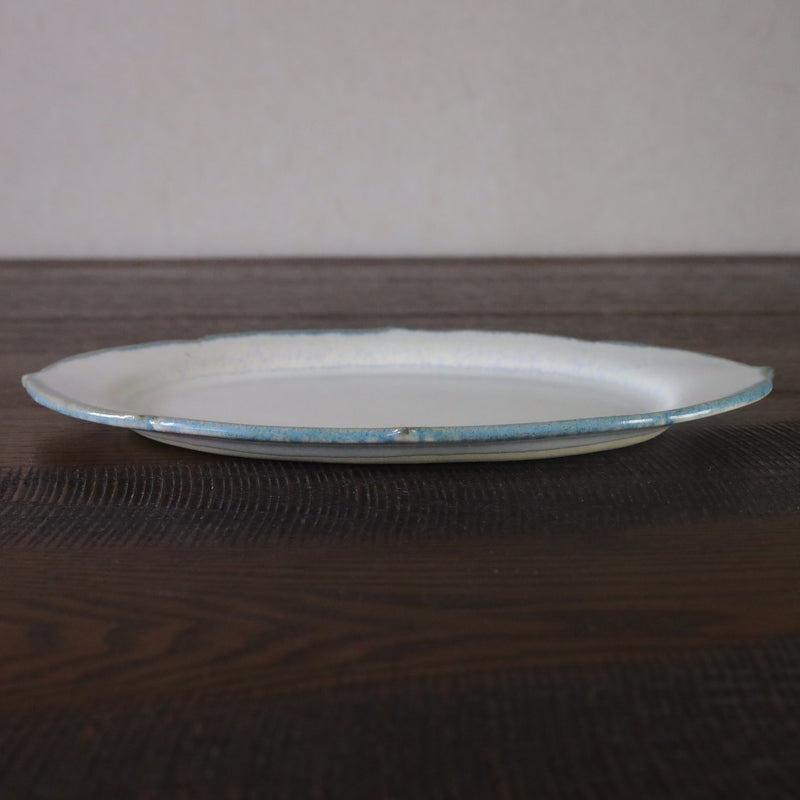 Handmade Kyoto ware plate, one of a kind