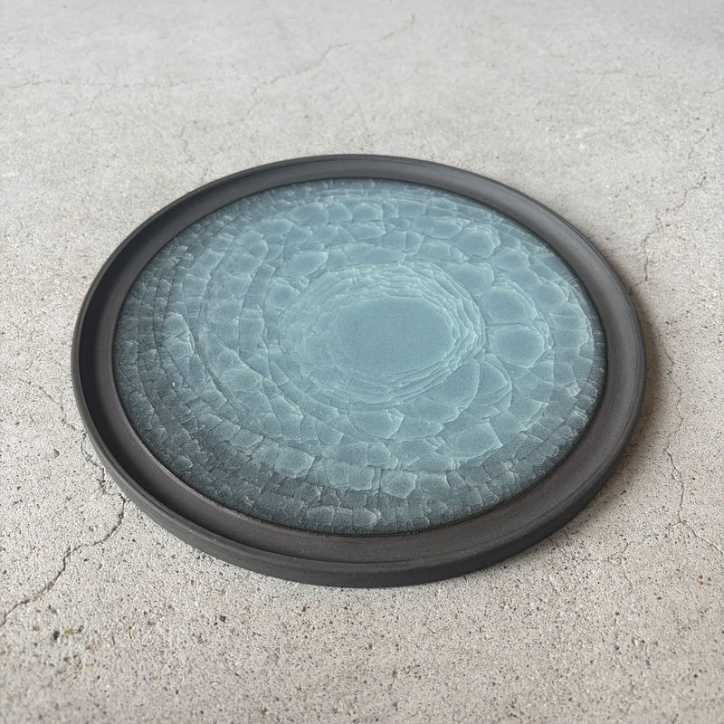 Blue plate from Odawara, handmade in Japan