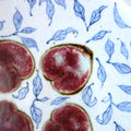 Sometsuke Peach Plate, 21cm