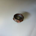 Black sake cup from Bizen, handmade in Japan