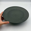 Shinogi Rim Plate, Large, Black
