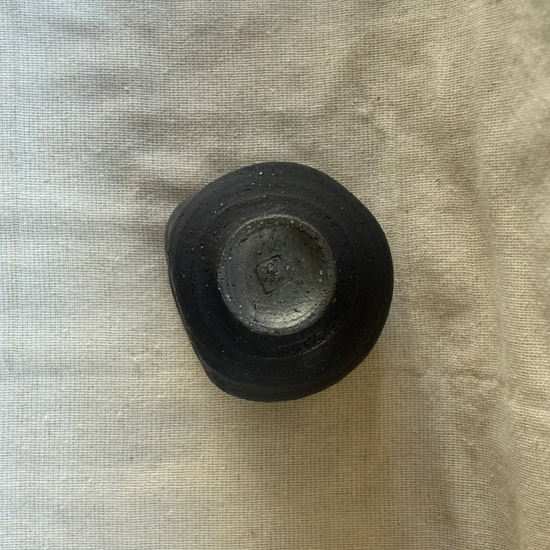 Undulating Black Tumbler, shipped worldwide from Kyoto