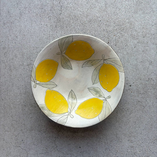 Glazed 7-Sun Flat Bowl