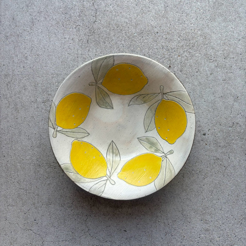 Glazed 7-Sun Flat Bowl
