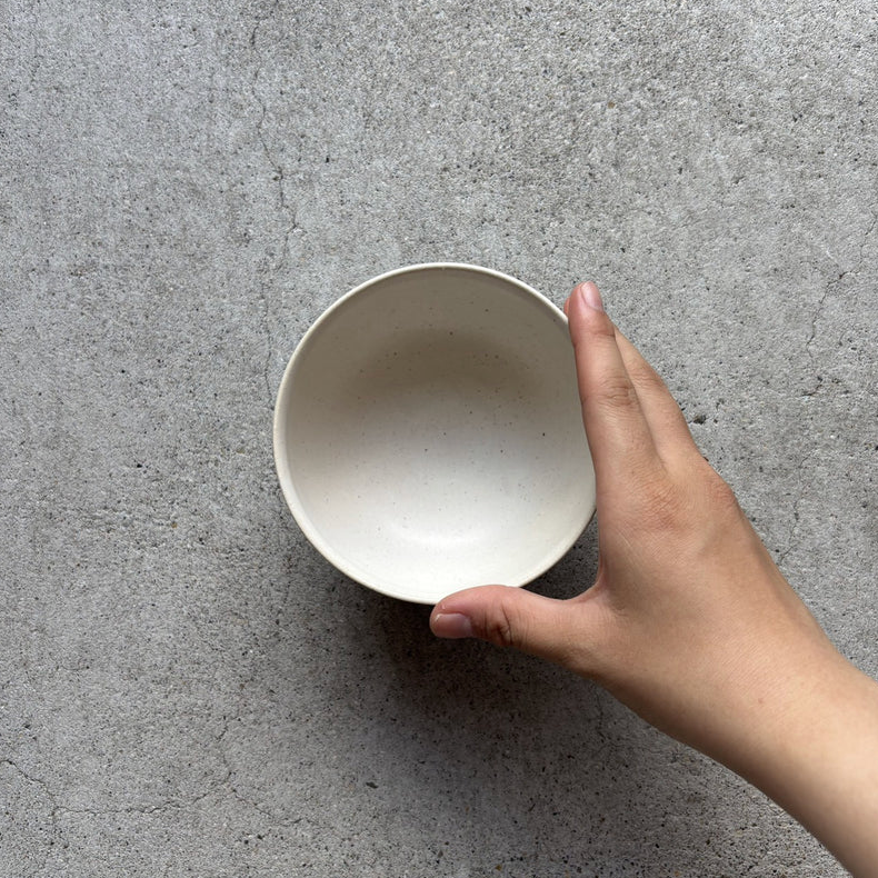 Okinawa ware bowl made by hand in Okinawa, Japan
