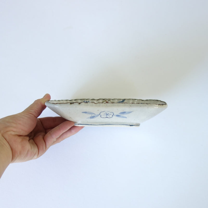 Handmade Tokyo ware plate, one of a kind