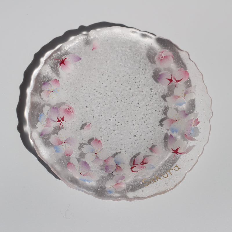 桜硝子皿　Circle of Sakura