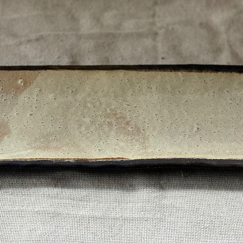 White long plate from Miyazaki, handmade in Japan