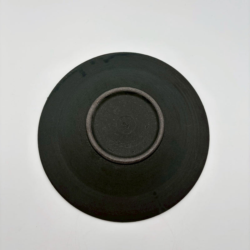 Shinogi Rim Plate, Large, Black